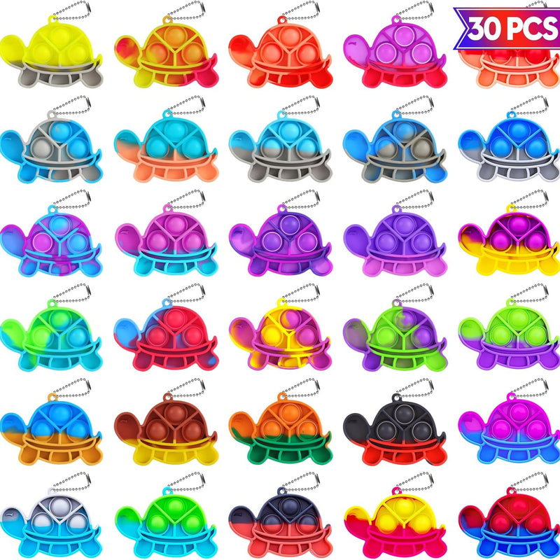 pop fidget toys for kids 4-8 8-12 mini pop keychain bulk party favors classroom prizes