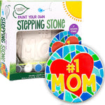 Creative Roots Mosaic Turtle DIY Stepping Stone Kit, Includes Ceramic Stone & 6 Vibrant Paints for Kids Ages 8+