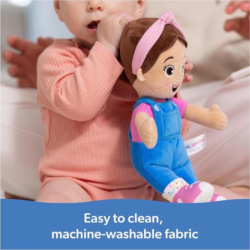 Ms. Rachel Cuddle & Comfort Doll, 11-Inch Soft Plush First Baby Doll | Super-Soft Friend for Hugs & Snuggles, Encourages Pretend Play, Baby Toys for Girls & Boys Ages 6 Months to 3+