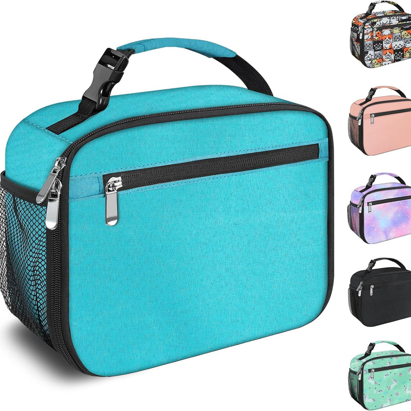 Kids Lunch Box for Boys Girls Lunch Bag Insulated Durable Lunchbox Children Lunch Tote Bag for School Black