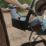 Silicone Stroller Organizer with Cup Holders, Waterproof & Easy-Clean, BPA-Free Caddy with Phone Pocket & Storage, Universal Anti-Slip Straps Fit UPPAbaby, Bugaboo, Nuna, Doona & Most Strollers