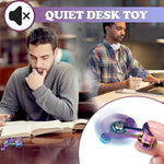 Fidget Spinner for Adults, Metal Silent Figette Office Desk Toy Quiet Cool Gadgets Gifts for Teen Boys Kid Anxiety Stress Relief Calm Down Sensory Autism Autistic ADHD Airplane Travel Need Must Have