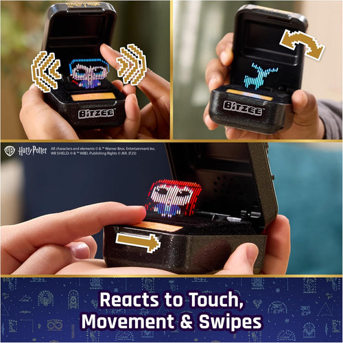 Harry Potter Bitzee interactive toy with 20 characters, Hogwarts pod, and 3 AA batteries for kids