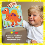 Foam Sticker Art Craft for Kids - Toddler Arts & Craft - Mess Free Activity | Toddler Craft Kit for Ages 3-5 - Boys 4-6 Birthday Gift - DIY Kid Activities Ages 3 4 5 6 Years - 4 Year Old Boy Gifts