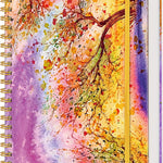 Lined Spiral Notebook Journal for Women, 150 Pages Cute Notebooks 5.75” x 8.38”, A5 Hardcover Spiral Journals with 100 GSM Thick Paper, College Ruled Notebook for Writing Work School, Autumn Tree