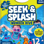 Skillmatics – Seek & Splash, Pool Dive Toys for Kids, Search & Find Game | Swimming Pool Number Dive Toy, Summer Fun & Gift for Boys & Girls Ages 6, 7, 8, 9, 10, 11 & Up, Includes 50 Colorful Gems