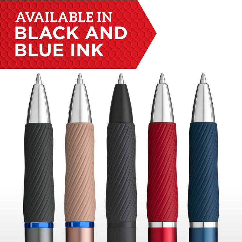 Sharpie S-Gel Pens, Sleek Metal Barrel, Gunmetal, Medium Point (0.7mm), Black Gel Ink, 4 Count