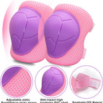 Knee Pads for Kids with Elbow Pads and Wrist Guards Set, Toddler 3-10 Years Protective Gear for Girls Boys Skating Cycling Bike Rollerblading Scooter