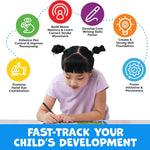 Magic Grooved Writing Practice for Kids Age 3-5 - Handwriting Practice for Kids 5-7