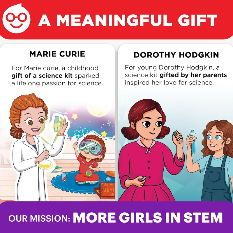 Doctor Jupiter Girls' Science Kit for Kids Ages 4-8, STEM Toy with 50+ Experiments, Learning and Educational Projects