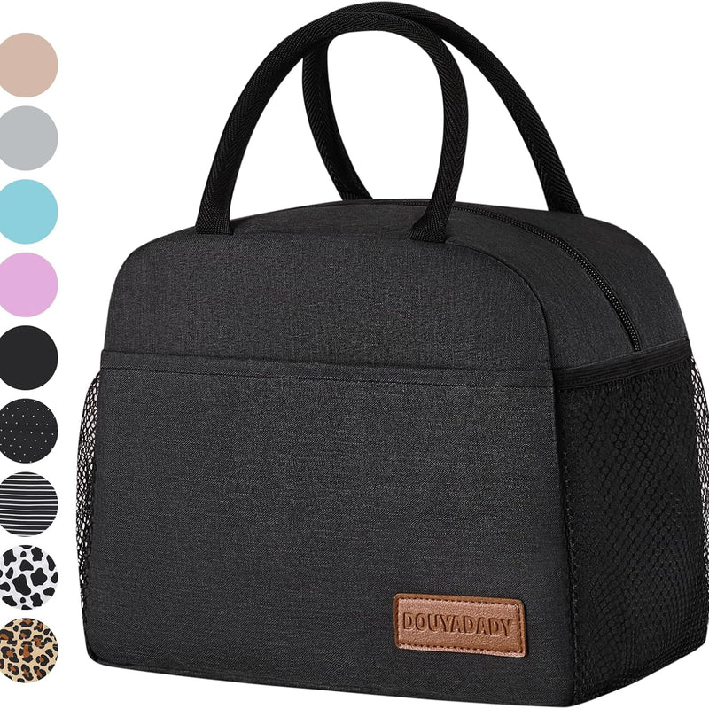 douyadady Lunch Bag&Box Women/Men Insulated&Reusable | Spacious Lightweight Waterproof Sturdy Durable Great Value For Office Work School Picnic Travel