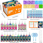 Timetome DIY Squishy Maker Kit for Kids Ages 3+ | Magic Water Elf Gel Toy Set with 20 Gels & 10 Molds, Glitter Glow Sensory Craft Activity for Creative Play