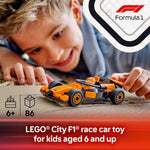 LEGO City F1 Driver with McLaren Race Car Toy Kit for Kids Ages 6+