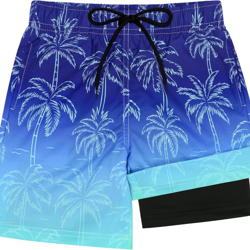 Sarfel Boys Swim Trunks with Compression Liner Kids Swimsuits Boys Bathing Suit Kids Board Shorts Teen Boy Quick Dry Shorts