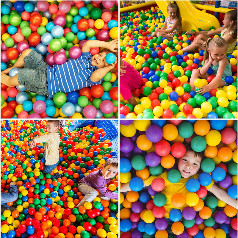 Vanland Ball Pit Balls for Baby and Toddler - Phthalate Free, BPA Free, Crush Proof Plastic, Multicolored