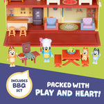 Bluey Toy House Mega Bundle Family Home & BBQ Playhouse Toys, Bingo, Bandit, Chilli, Kids Doll House Playset for Toddlers 3-5, Amazon Exclusive