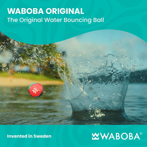 Waboba Original Water Bouncing Ball - Perfect Toy for Beach and Water Games - Skips on Water - Invented in Sweden