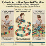 prephy domino train toys kids games - automatic stacking creative game for 3-6 year old boys and girls.