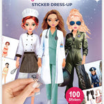 BSCOOL Sticker Dress up Books - Sticker Activity Book for Kids. Learn Girls Fashion Design with Stickers and Guides for Kids 5 and up. Little Designer Creativity Book. Stickers, Paper Dolls. - Glamour