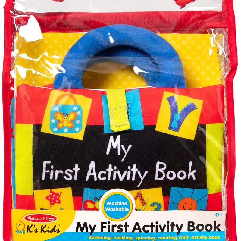 Melissa & Doug K's Kids My First Cloth Book for Babies and Toddlers Early Learning Developmental Soft Activity