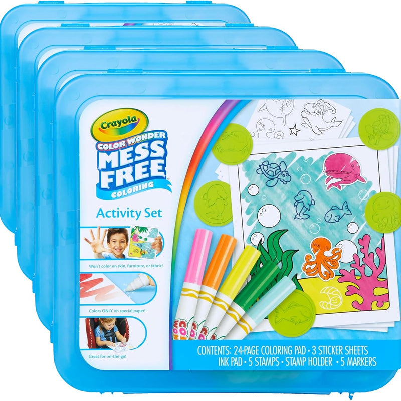 Crayola Color Wonder Mess Free Coloring Activity Set (30+ Pcs), Travel Art Kit, Gift for Kids & Toddlers, Ages 3+