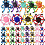 9PCS Transformable Fidget Spinners, Sensory Fidget Deformable Chain DIY Robot Spinner Sensory for Boys, Fidget Toys for Party Favors Travel Toys