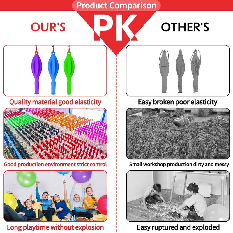 30Pcs Punch Balloons - Heavy Duty Party Favors for Kids with Rubber Band Handle