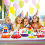 Colorful Honeycomb Centerpieces for Vibrant Birthday Celebrations