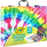 Crayola Inspiration Art Case Coloring Set - Tie-Dye (140ct), Art Supplies Set For Kids, Travel Drawing Kit, Gift for Girls & Boys, Ages 5+ [Amazon Exclusive]