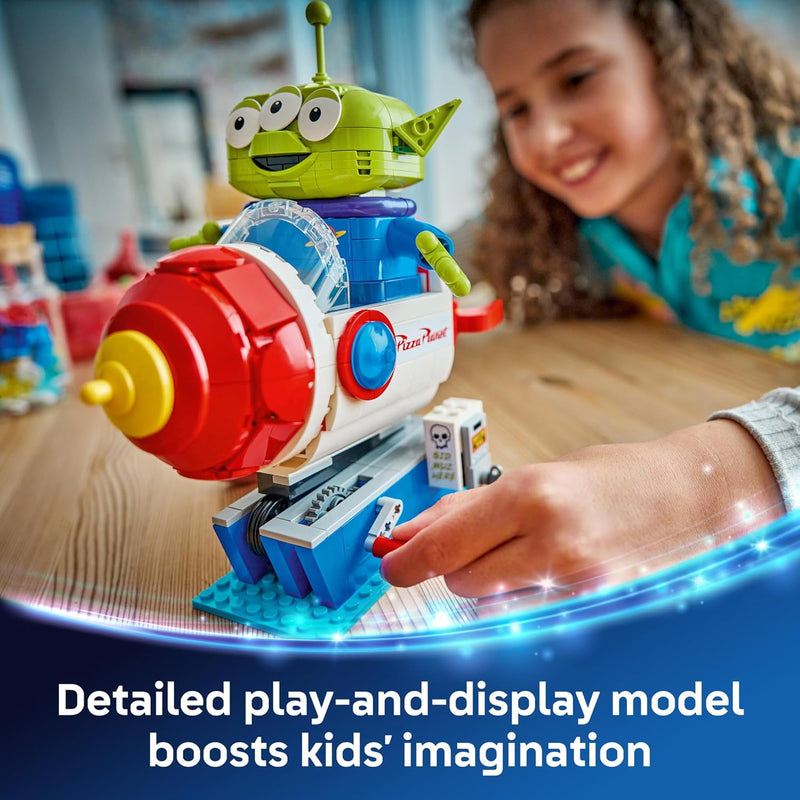 Disney Toy Story Alien Building Toy for Kids Ages 9+ with Movable Parts and Arcade-Style Ride