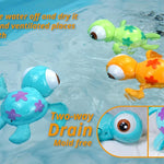 DUCKBOXX XX Wind-up Swimming Sea Turtles Bath Toy, No Battery Mold-Free Anti-Rust Interactive Montessori Toy for Kids 18M+ (3pcs)
