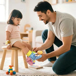 Bloobloomax Wrist Rattle Socks and Foot Finder Set for Baby Boys and Girls 0-36 Months