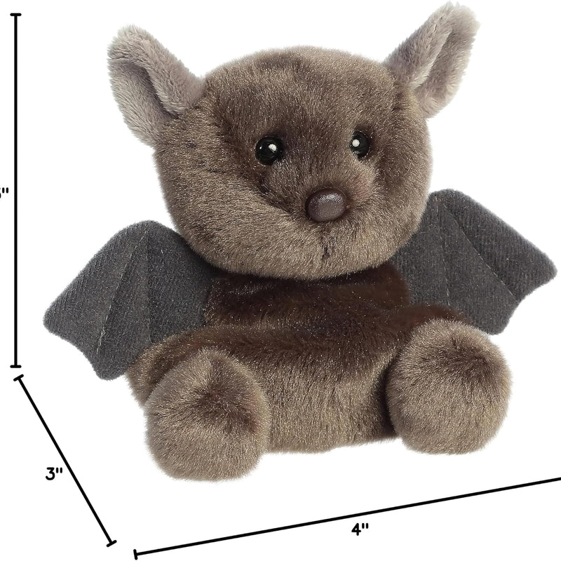 Aurora® Adorable Palm Pals™ Luna Bat™ Stuffed Animal - Fun Collectible Plush for Kids and Adult Collectors - Perfect for Decorating Rooms and Birthday Gifts - Brown 4 Inches