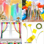 12 rolls crepe paper streamers, assorted colors, 82 feet length, birthday party supplies