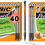 BIC Xtra Smooth Mechanical Pencil with 0.7 mm Medium Point ,Refillable and Retractable, School Supplies for Students and Teachers, 40-Count Pack