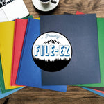 FILE-EZ Two-Pocket Folders, Navy Dark Blue, 25-Pack, Textured Paper, Letter Size (EZ-32523)
