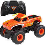 Grave Digger Official 1:24 Scale Remote Control Monster Truck for Kids, 2.4 GHz, 5 AAA Batteries