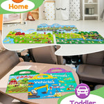 Walenced Reusable Sticker Book for Toddlers, Stickers for Kids, Toddler Toy | Toddler Craft Activities, Toddler Travel Toys, Boy Girl Birthday Gifts, Airplane Travel & Road Trip Essentials Kids