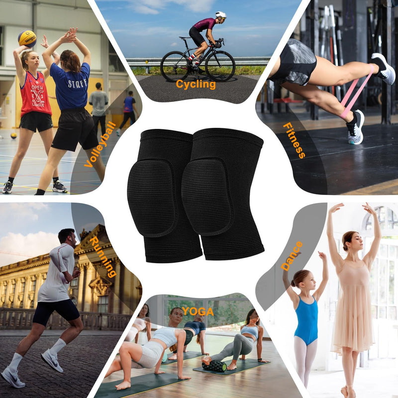 Volleyball Knee Pads for Dancers, Soft Breathable Knee Pads for Men Women Kids Knees Protective
