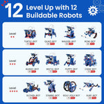 Sillbird Solar Robot Building Kit: 12-in-1 DIY Science Educational Robotic Toys for Kids and Teens