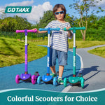 Gotrax KS1 Kids Kick Scooter with LED Lighted Wheels and Adjustable Handlebars