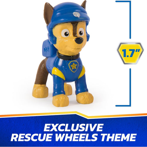 Paw Patrol: Rescue Wheels, 6-Pack Pup Squad Action Figure Gift Set, Under 2-Inch Figures, Kids Toys for Boys & Girls Ages 3 and Up