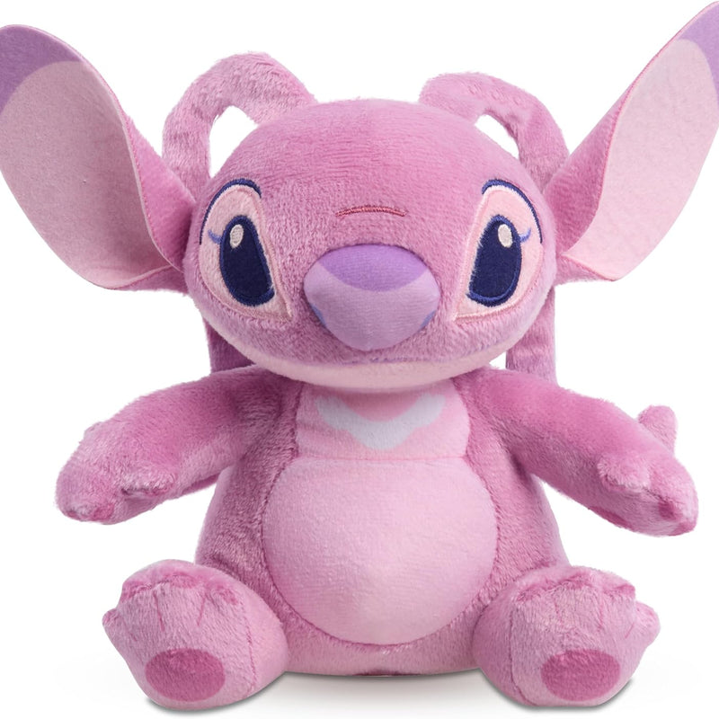 Disney Stitch 7.5" Small Angel Plush Stuffed Animal, Soft & Huggable, Toy for Fans & Kids by Just Play, Kids Toys for Ages 2 Up by Just Play
