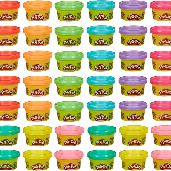 play-doh bulk handout 42-pack assorted colors 1-ounce modeling compound cans back to school gifts prizes