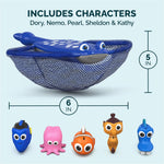 SwimWays Disney’s Finding Dory Mr. Ray’s Dive and Catch Game for Ages 5+ | Weighted Waterproof Figurines Sink and Encourage Active Summer Play; Builds Swimming Confidence With Diving Games and Races