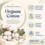 Organic Cotton Blend 12 Newborn Baby Socks 0-6 M Unisex Registry | Oeko-Tex Certified, Ankle Socks, 12 Pairs, Baby Socks With Grips, Baby Girl Socks, Brown Socks, Unisex Design, 0-6 Months