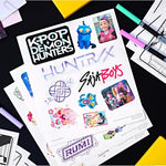 Crayola Kpop Demon Hunters Art Case (40+pcs), Coloring & Sticker Craft Kit | Arts & Crafts Kit, Holiday, Birthday Gift for Kids & Teens, Screen Free Travel Activity Set, Kpop Demon Hunters Toys, Ages 8+