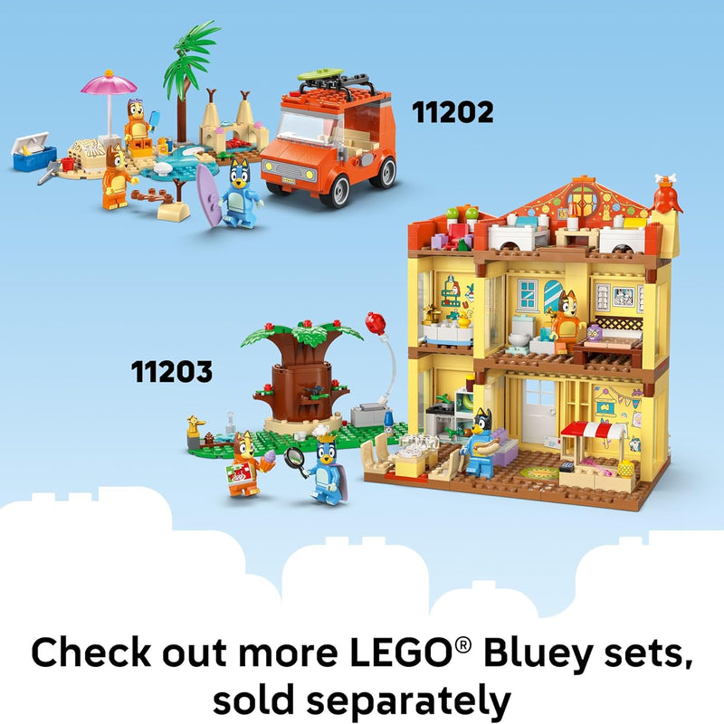 LEGO Bluey Playground Fun with Bluey and Chloe Sensory Building Blocks, Preschool Pretend Play & Learning Toys for Kids, 4 Year Old Girl & Boy Birthday Gifts