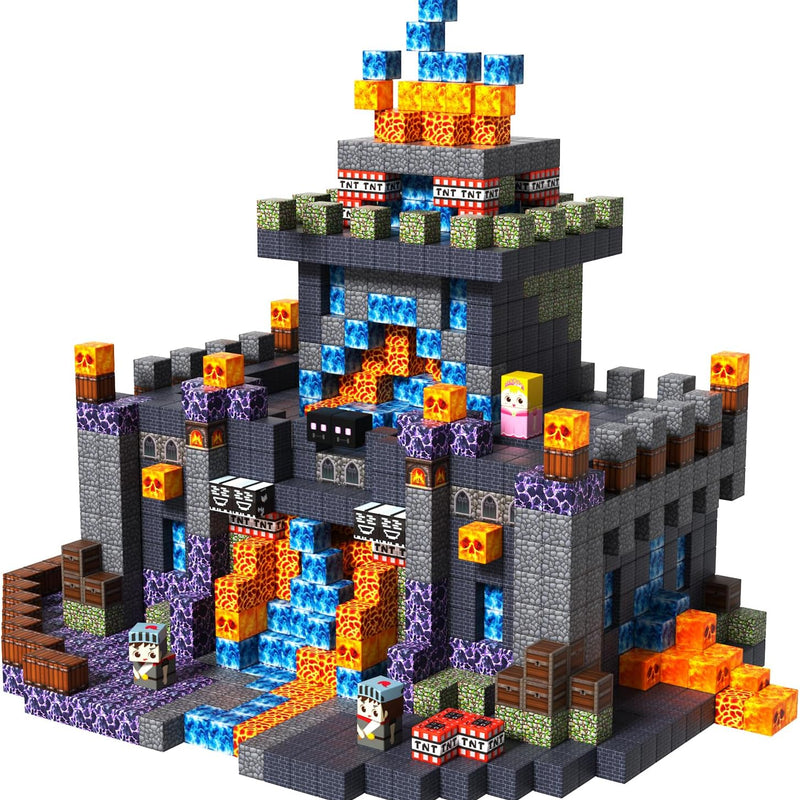 Goody King 100PCS Space Rocket Magnetic Building Blocks |Space Adventure Magnetic Blocks Set, STEM Montessori Stacking Toy, Building Playsets for Boys and Girls Ages 3-10,Sensory Tile Birthday Gifts