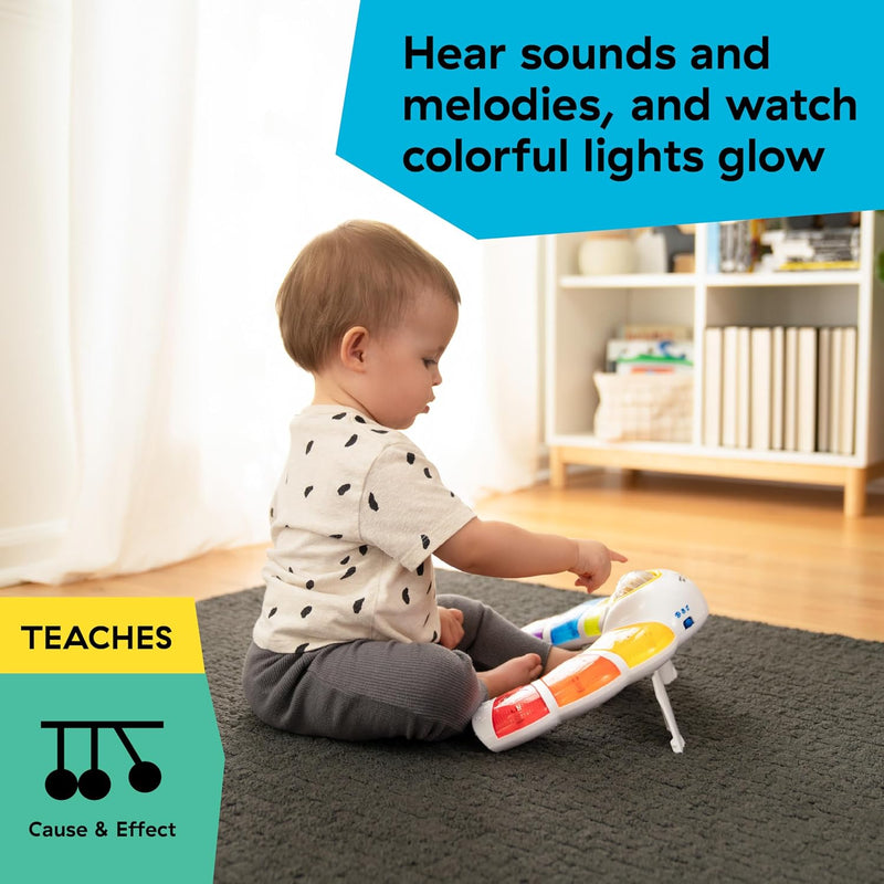 Baby Einstein Glow & Discover Light Bar Toy for Infants 3 Months+, Multisensory Learning and Development